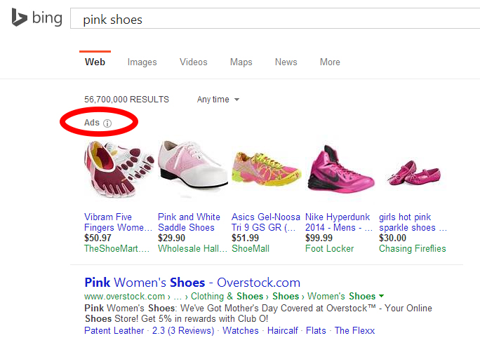 bing search example